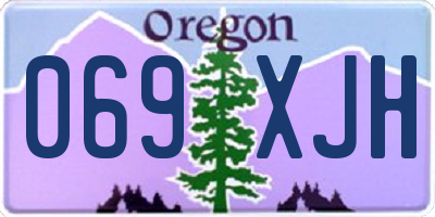 OR license plate 069XJH