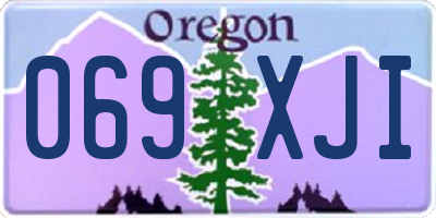 OR license plate 069XJI