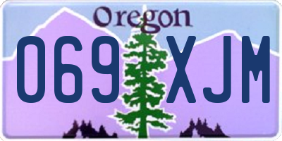 OR license plate 069XJM