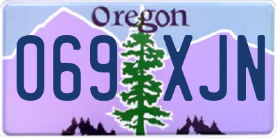 OR license plate 069XJN