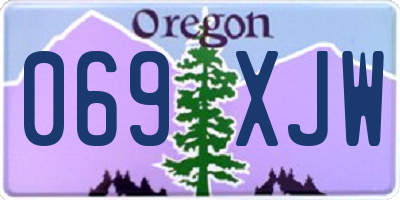 OR license plate 069XJW
