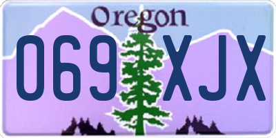 OR license plate 069XJX
