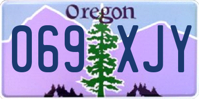 OR license plate 069XJY