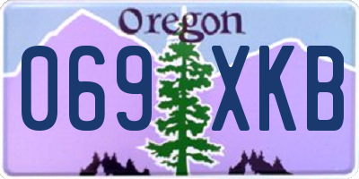 OR license plate 069XKB