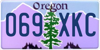 OR license plate 069XKC