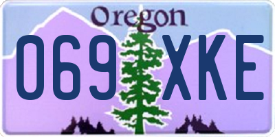OR license plate 069XKE