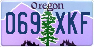OR license plate 069XKF