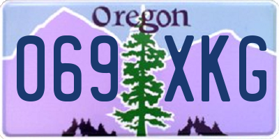 OR license plate 069XKG