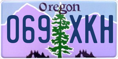 OR license plate 069XKH