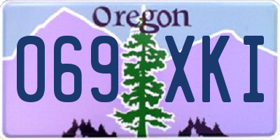 OR license plate 069XKI