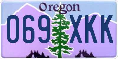 OR license plate 069XKK