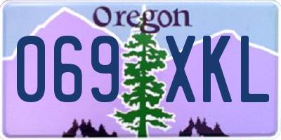 OR license plate 069XKL