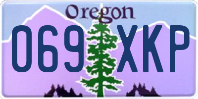 OR license plate 069XKP