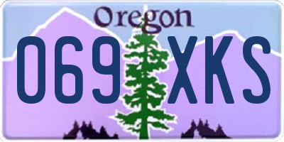 OR license plate 069XKS