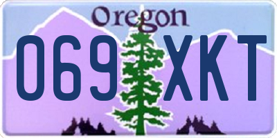 OR license plate 069XKT