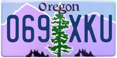OR license plate 069XKU