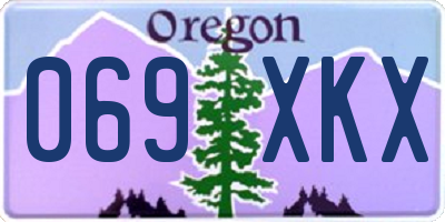 OR license plate 069XKX