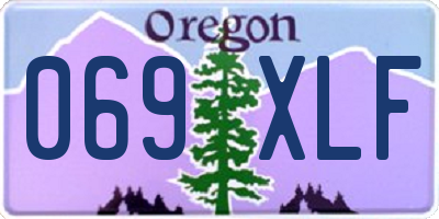 OR license plate 069XLF