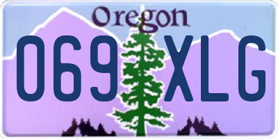 OR license plate 069XLG