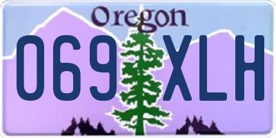 OR license plate 069XLH