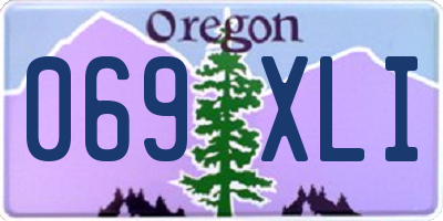 OR license plate 069XLI
