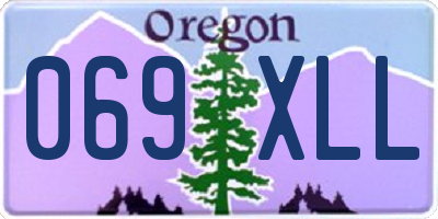 OR license plate 069XLL