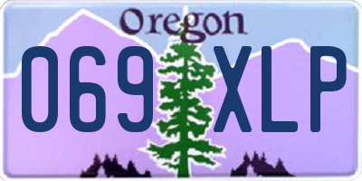 OR license plate 069XLP