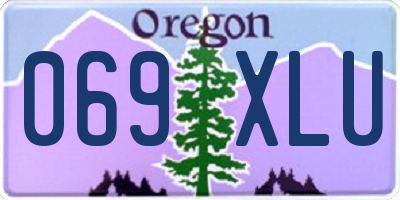 OR license plate 069XLU