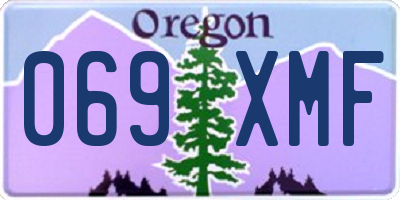 OR license plate 069XMF