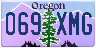 OR license plate 069XMG