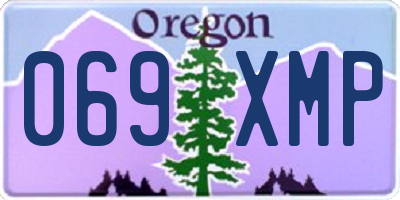 OR license plate 069XMP