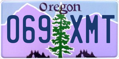 OR license plate 069XMT