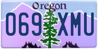 OR license plate 069XMU