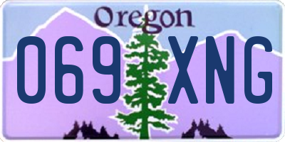 OR license plate 069XNG