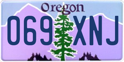 OR license plate 069XNJ