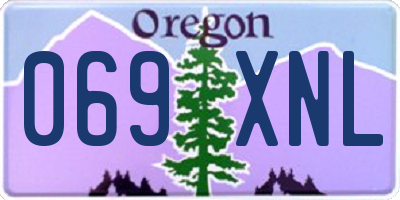 OR license plate 069XNL