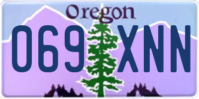 OR license plate 069XNN