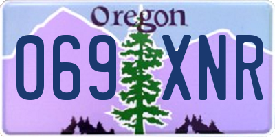 OR license plate 069XNR