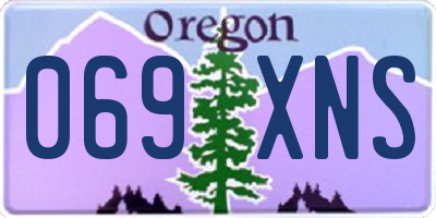 OR license plate 069XNS