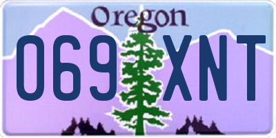 OR license plate 069XNT