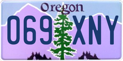 OR license plate 069XNY