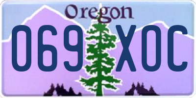 OR license plate 069XOC