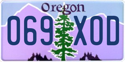 OR license plate 069XOD