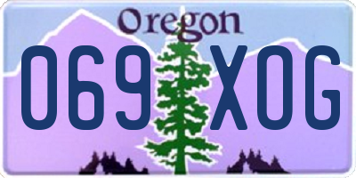 OR license plate 069XOG