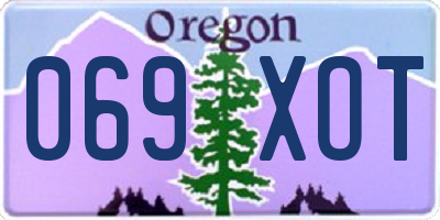 OR license plate 069XOT