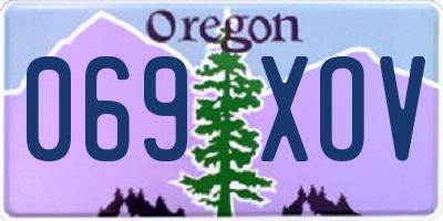 OR license plate 069XOV