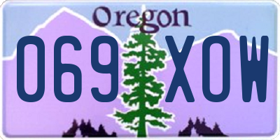 OR license plate 069XOW