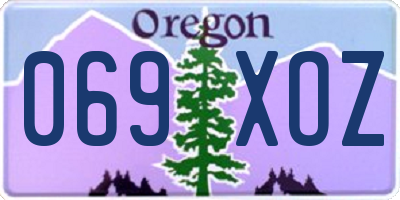 OR license plate 069XOZ