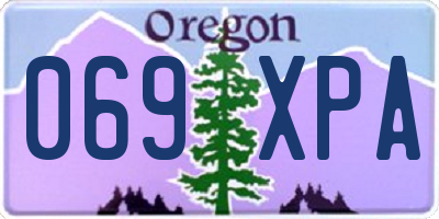OR license plate 069XPA
