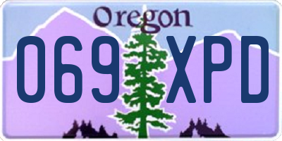 OR license plate 069XPD